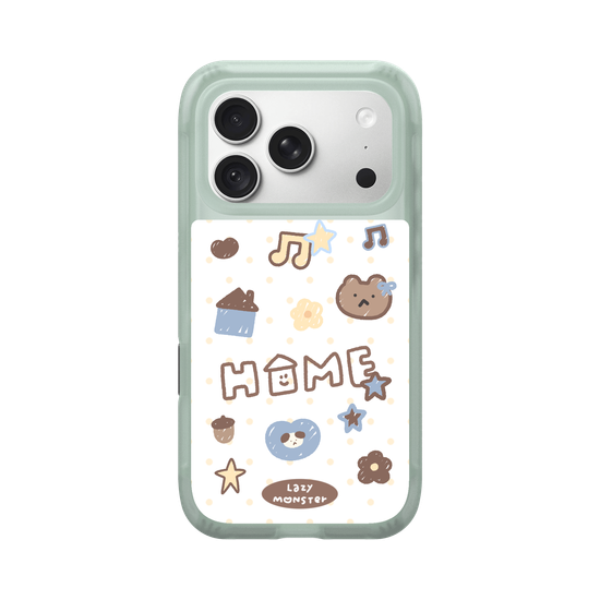 Lazy Monster Dot Sticker Phone Case 03.
