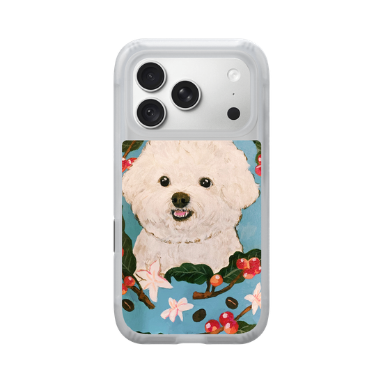 Bichon and Coffee bean