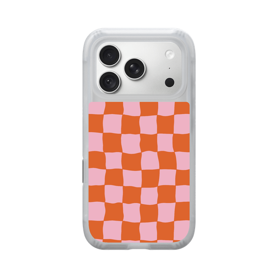 Sunset Sherbet Wonky Checkered Design