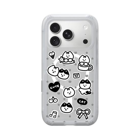 y2k Cool Cat Stickers(black&white)