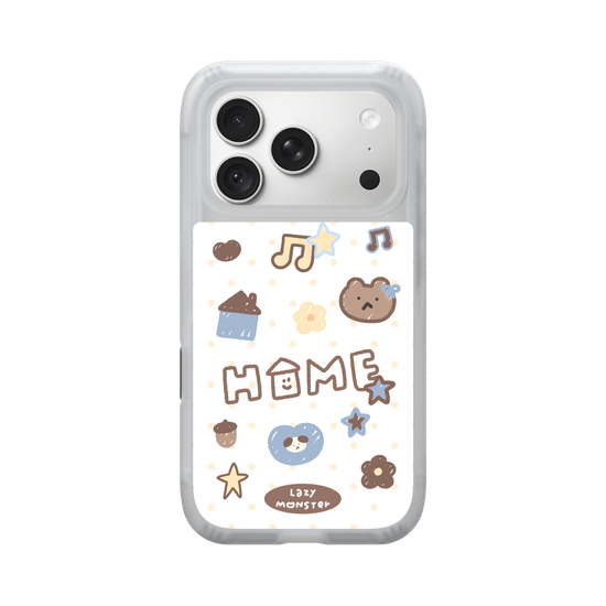 Lazy Monster Dot Sticker Phone Case 03.
