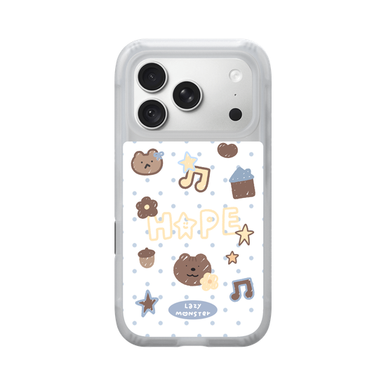 Lazy Monster Dot Sticker Phone Case 04.
