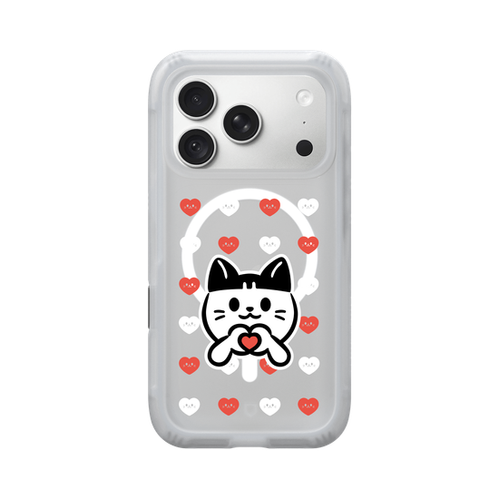meow meow loves - red heart
