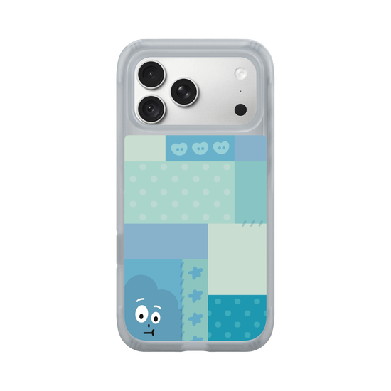 patchwork of little blue monster