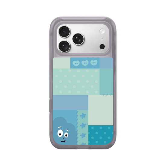 patchwork of little blue monster