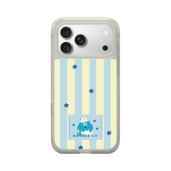 little blue monster dessert fabric labels