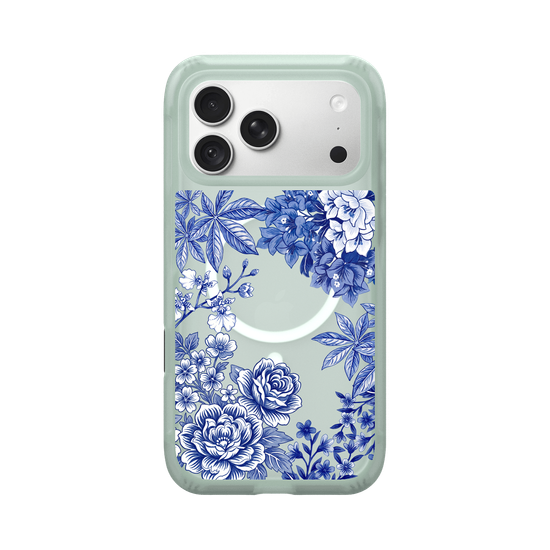 Taiwanese Floral Fabric · Blue & White