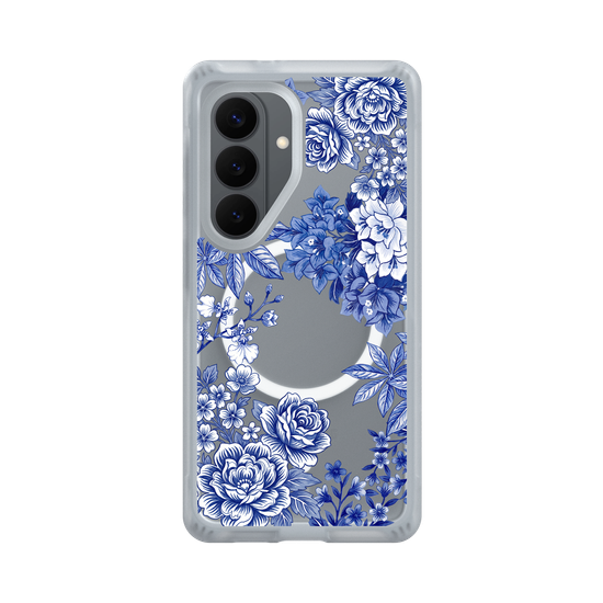 Taiwanese Floral Fabric · Blue & White