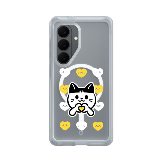 meow meow loves - yellow heart
