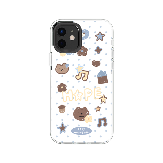 Lazy Monster Dot Sticker Phone Case 04.