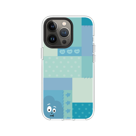 patchwork of little blue monster
