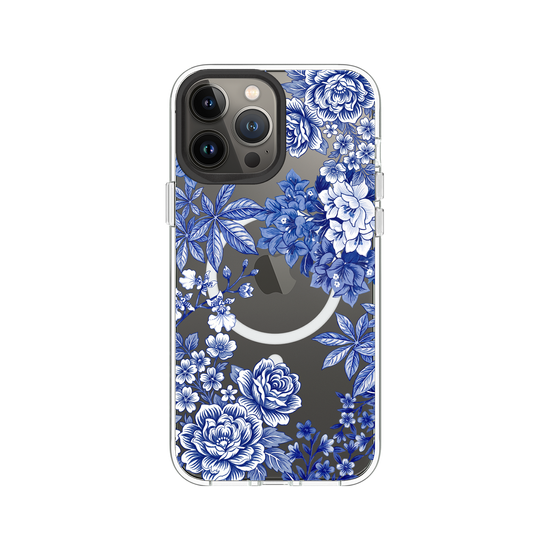 Taiwanese Floral Fabric · Blue & White