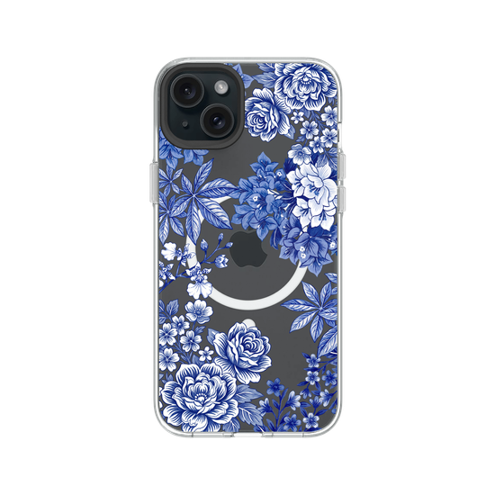 Taiwanese Floral Fabric · Blue & White