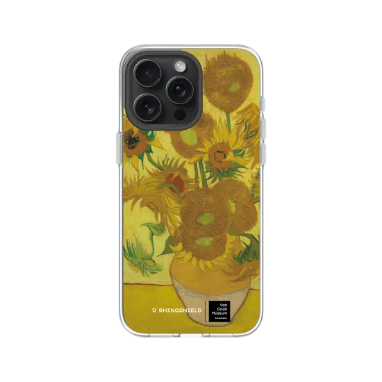 RHINOSHIELD Van Gogh ひまわり iPhone ケース Van Gogh Museum | ひまわり | Clear - iPhone 15 Pro Max