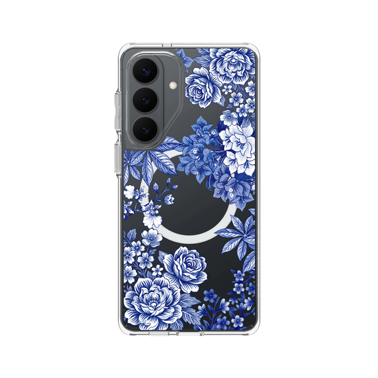 Taiwanese Floral Fabric · Blue & White