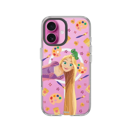 iPhone 16 Clear Case（Compatible MagSafe & Bouton de caméra） Transparent - Disney Princess / Disney Princesse - Raiponce