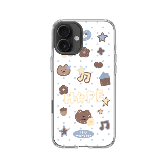 Lazy Monster Dot Sticker Phone Case 04.