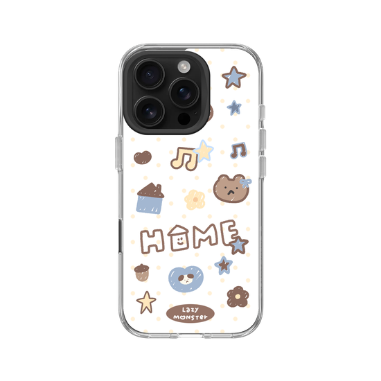 Lazy Monster Dot Sticker Phone Case 03.