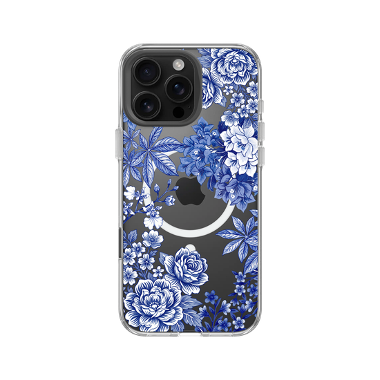 Taiwanese Floral Fabric · Blue & White