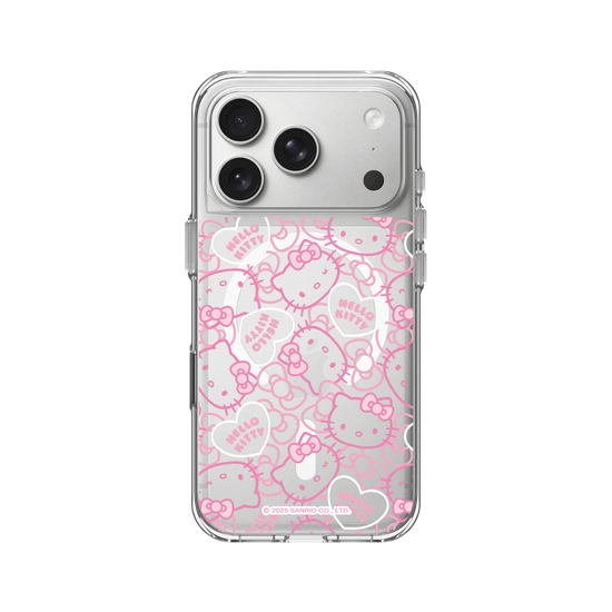 Hello Kitty | Pink Hearts | Clear - iPhone 17 Pro | RHINOSHIELD THAILAND