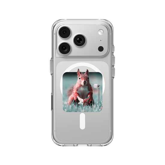 Squirrel Daily Life - Restroom - Transparent Sticker