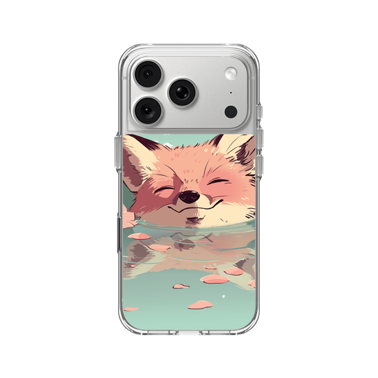 Fox swimming