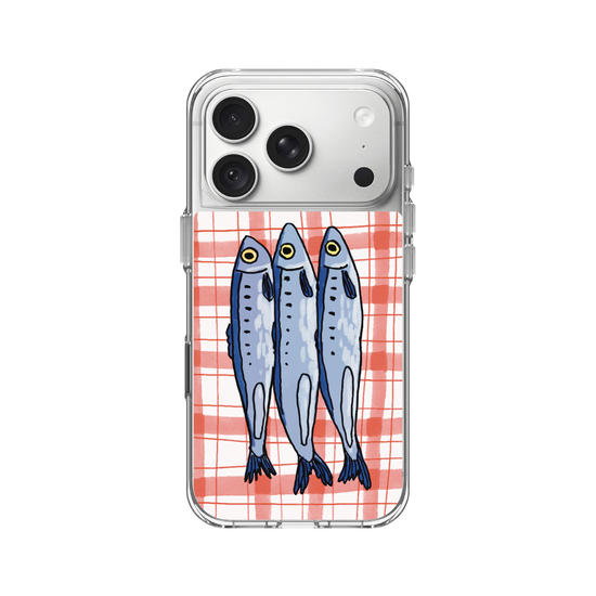 Sardines on Gingham Tablecloth