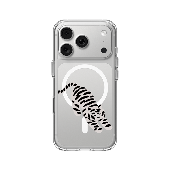 A Stretching white tiger