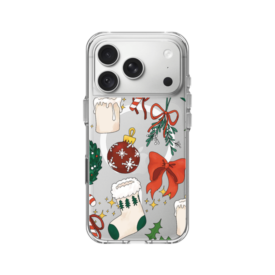 Estética navideña acogedora y transparente: funda festiva para las fiestas