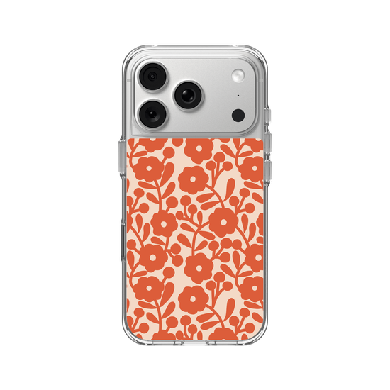 vintage orange flowers