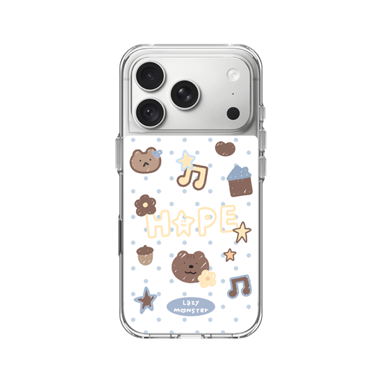 Lazy Monster Dot Sticker Phone Case 04.