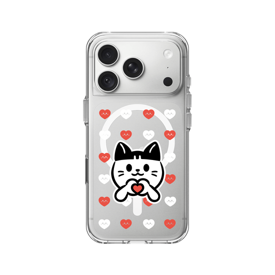 meow meow loves - red heart