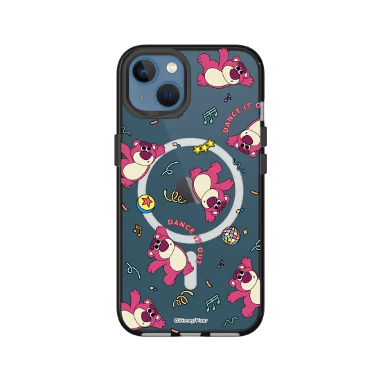 iPhone 13 Clear (Compatible MagSafe) Noir Quartz - Toy Story / Toy Story - Lotso qui Danse
