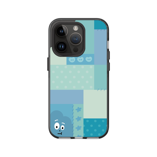 patchwork of little blue monster