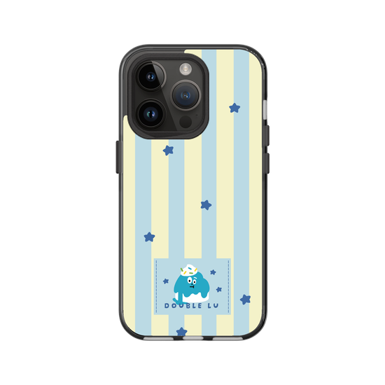 little blue monster dessert fabric labels