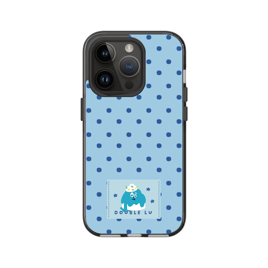 little blue monster dessert fabric labels