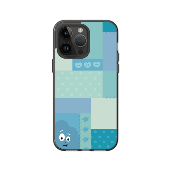 patchwork of little blue monster