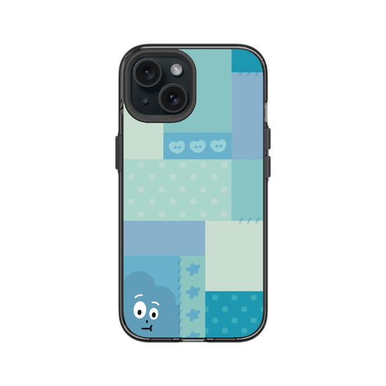 patchwork of little blue monster