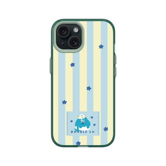 little blue monster dessert fabric labels