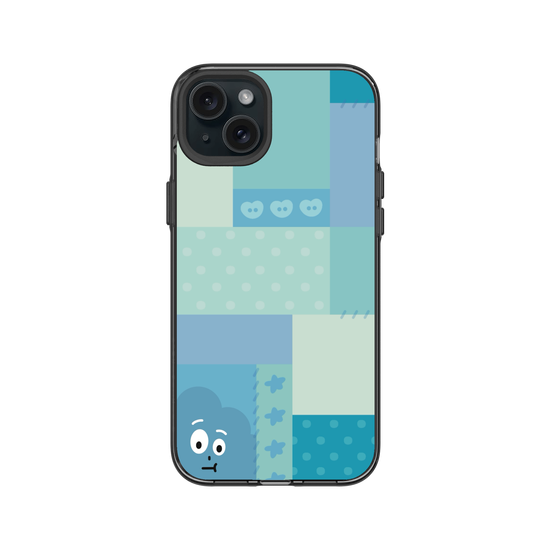 patchwork of little blue monster