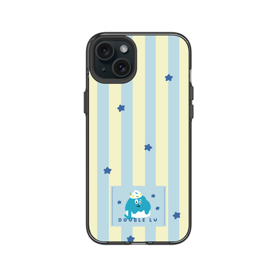 little blue monster dessert fabric labels