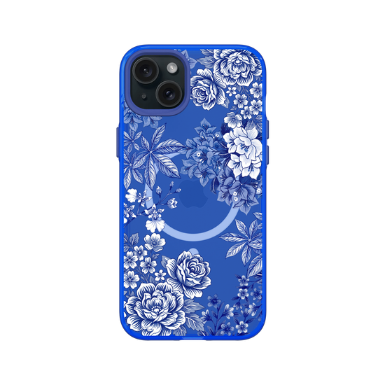 Taiwanese Floral Fabric · Blue & White