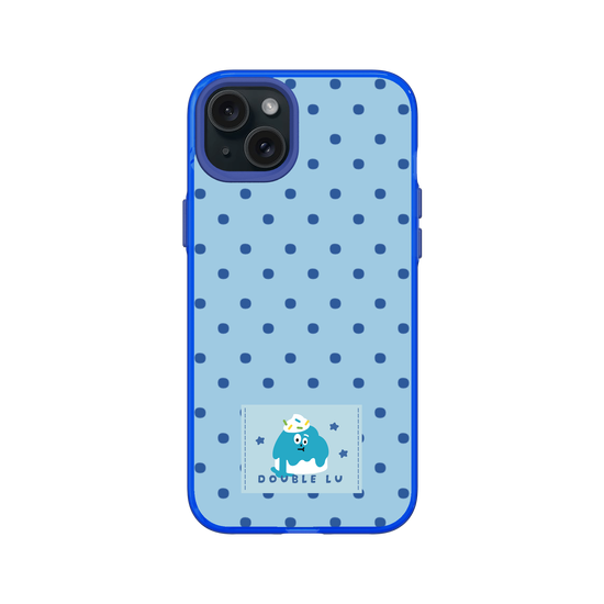 little blue monster dessert fabric labels
