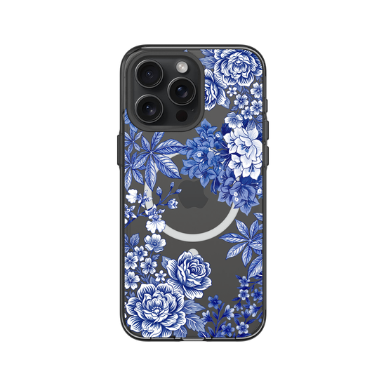 Taiwanese Floral Fabric · Blue & White