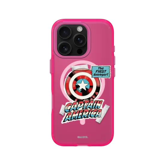 MARVEL | Captain America - Vintage shield | Clear - iPhone 16 Pro