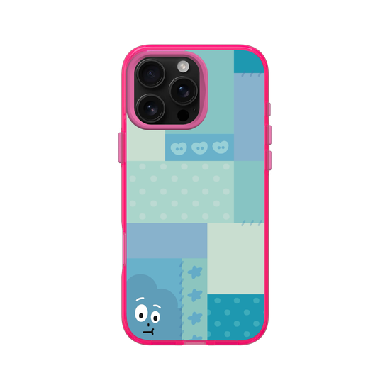 patchwork of little blue monster
