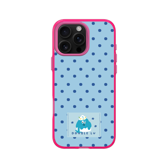 little blue monster dessert fabric labels