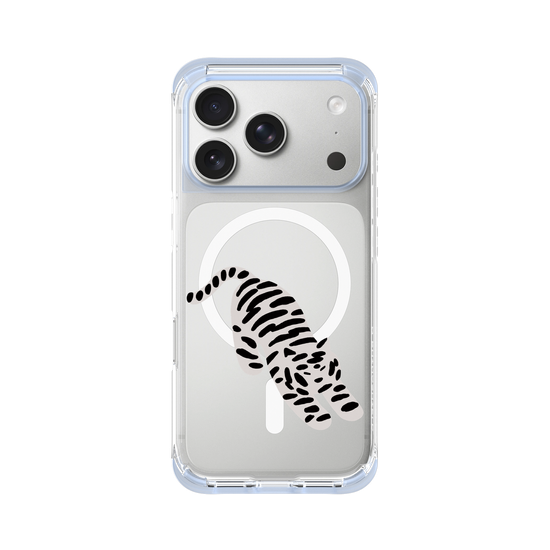 A Stretching white tiger