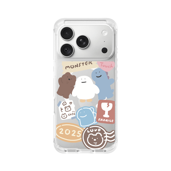 Lazy Monster cute stickers 01.