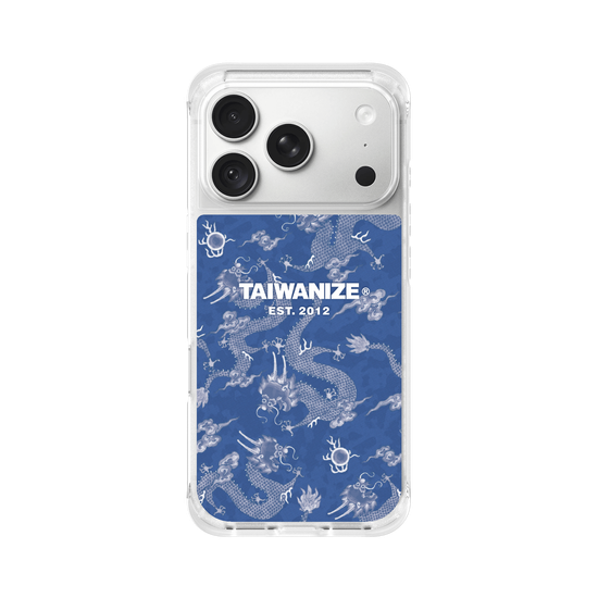 Hand-Painted Dragon Pattern - Blue (Logo)